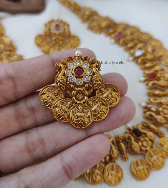 Classic-Navarathna-Lakshmi-Coin-Necklace