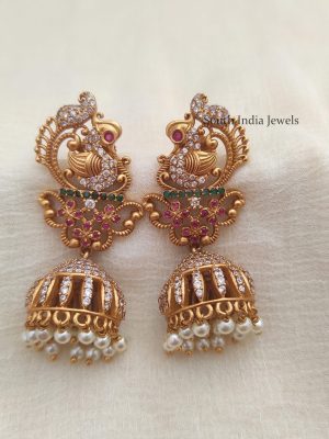 Classic-Peacock-Design-Jhumkas-