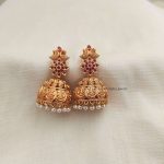 Classic Ruby Ganesh Jhumkas