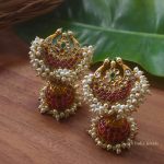 Cluster Pearl Bridal Jhumkas (2)