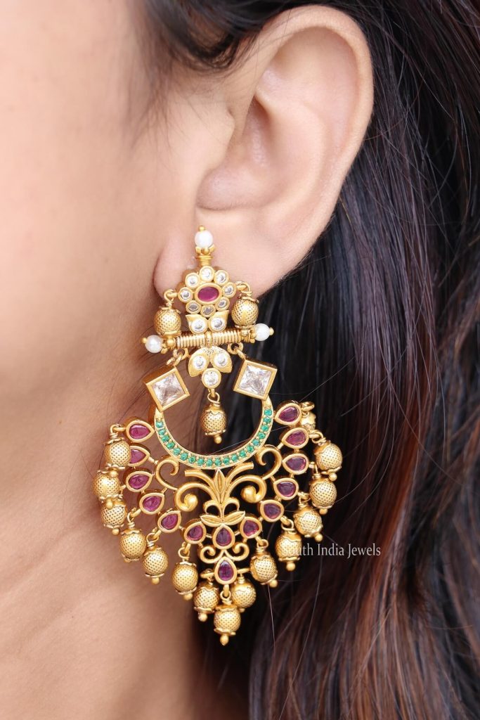 Elegant Guttapusalu Earrings - South India Jewels