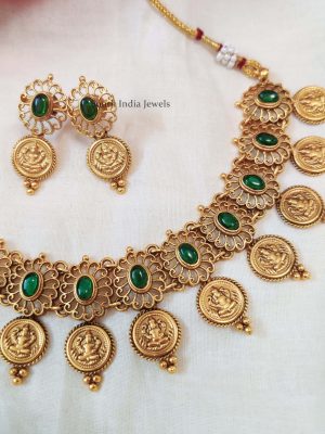 Elegant-Lakshmi-Coin-Necklace