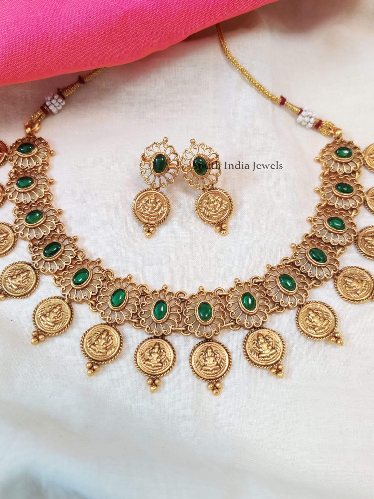 Elegant-Lakshmi-Coin-Necklace