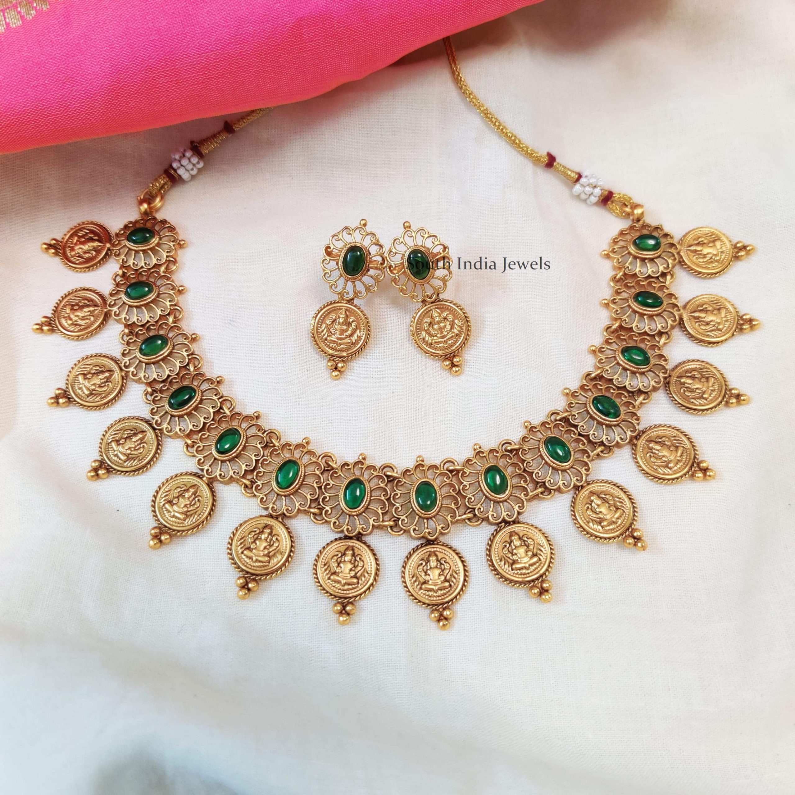 Elegant-Lakshmi-Coin-Necklace
