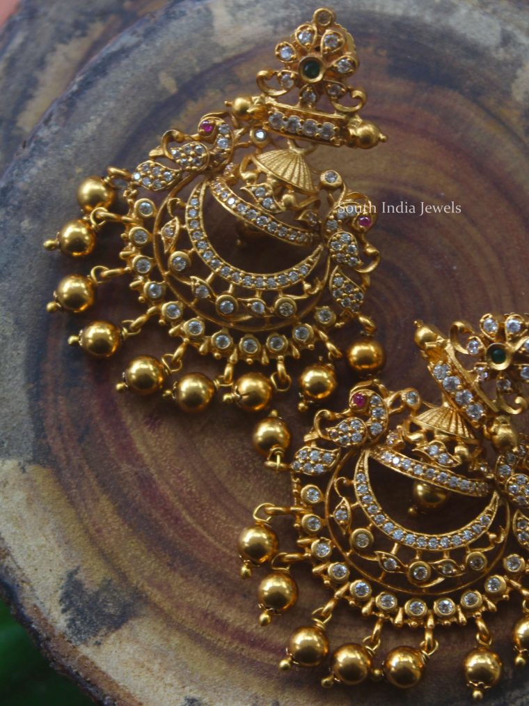 Epic Chandbali Golden Earrings