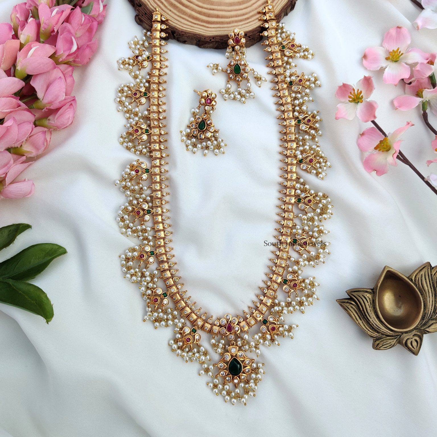 Pearl Long Necklace | Beaded Long Necklace