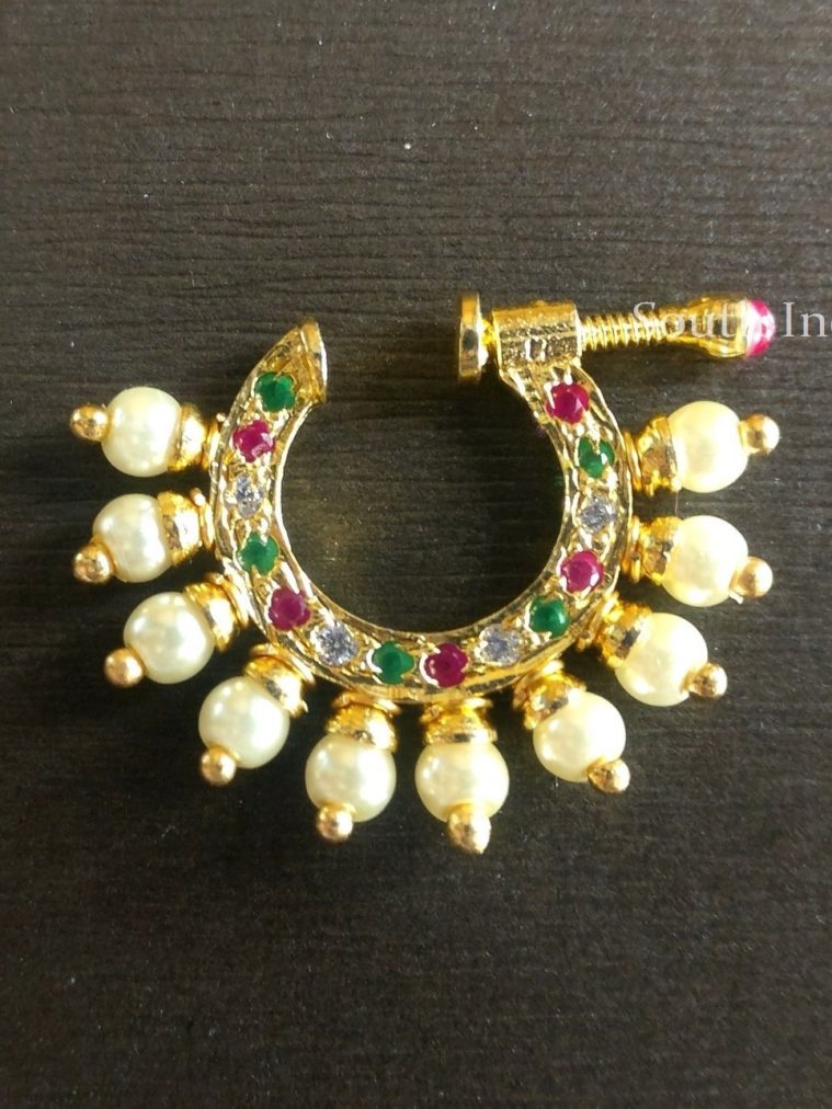 Gorgeous Stone Studded Nose Ring