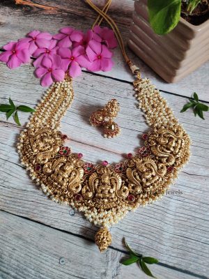 Grand Nagas Lakshmi Pearl Necklace..