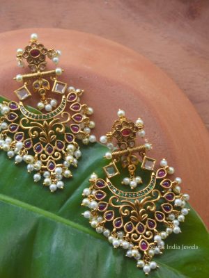 Guttapusalu Chandbali Earrings (2)