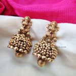 Lakshmi Golden Beads Jhumkas (2)