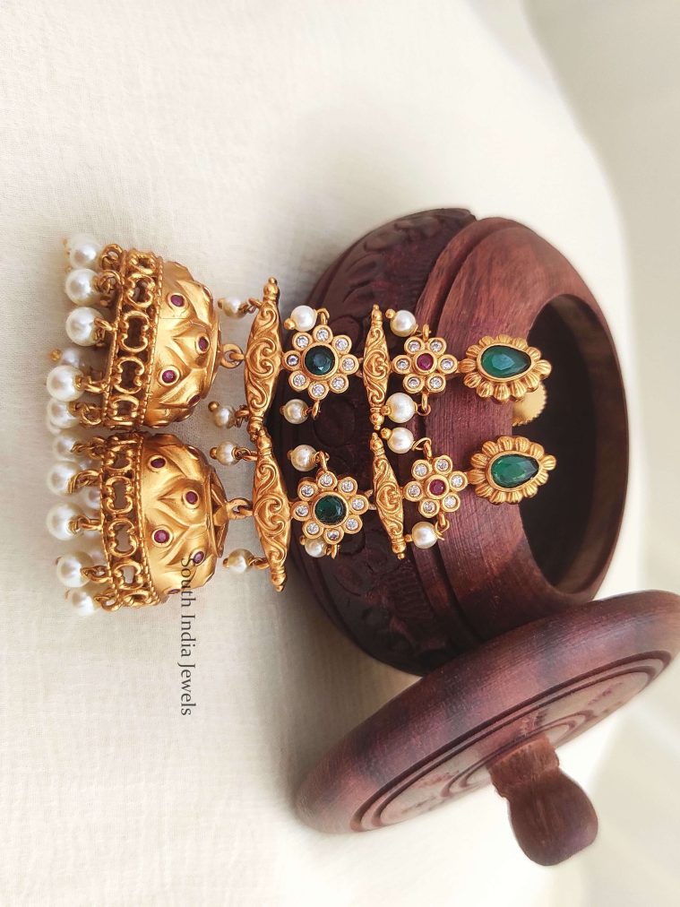 Matte Finish Long Jhumkas