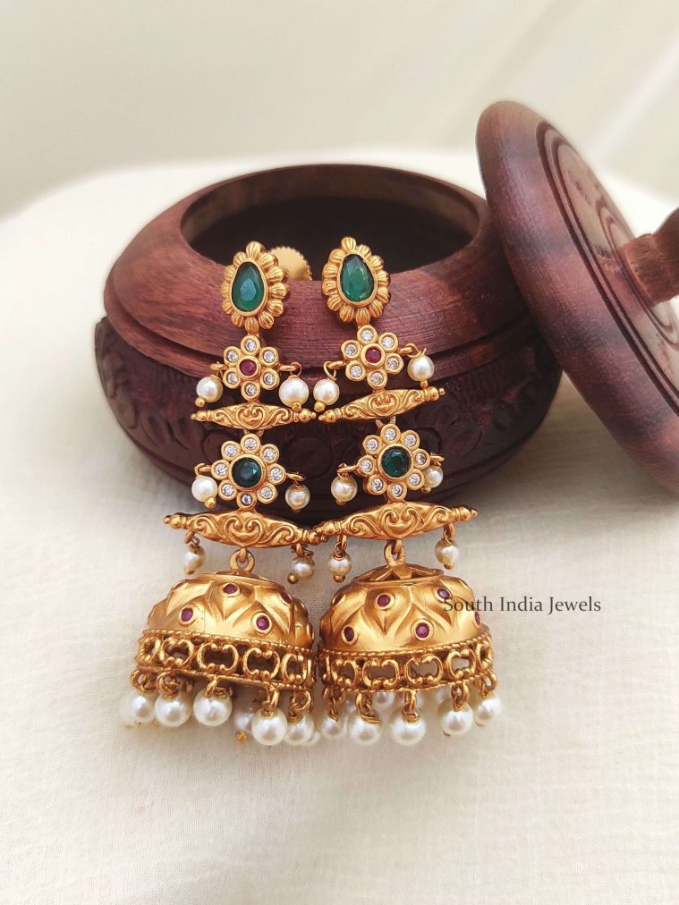 Matte Finish Long Jhumkas