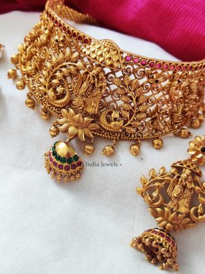 Radha-Krishna-Matte-Choker-Set