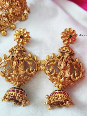 Radha-Krishna-Matte-Choker-Set