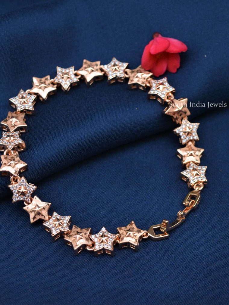 Star Design Rose Gold Bracelet