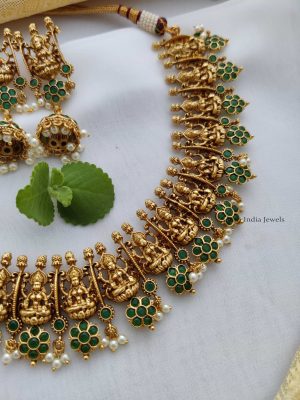 Stunning-Floral-Lakshmi-Deisgn-Necklace