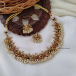 Traditional Ganesha Necklace With Pearls