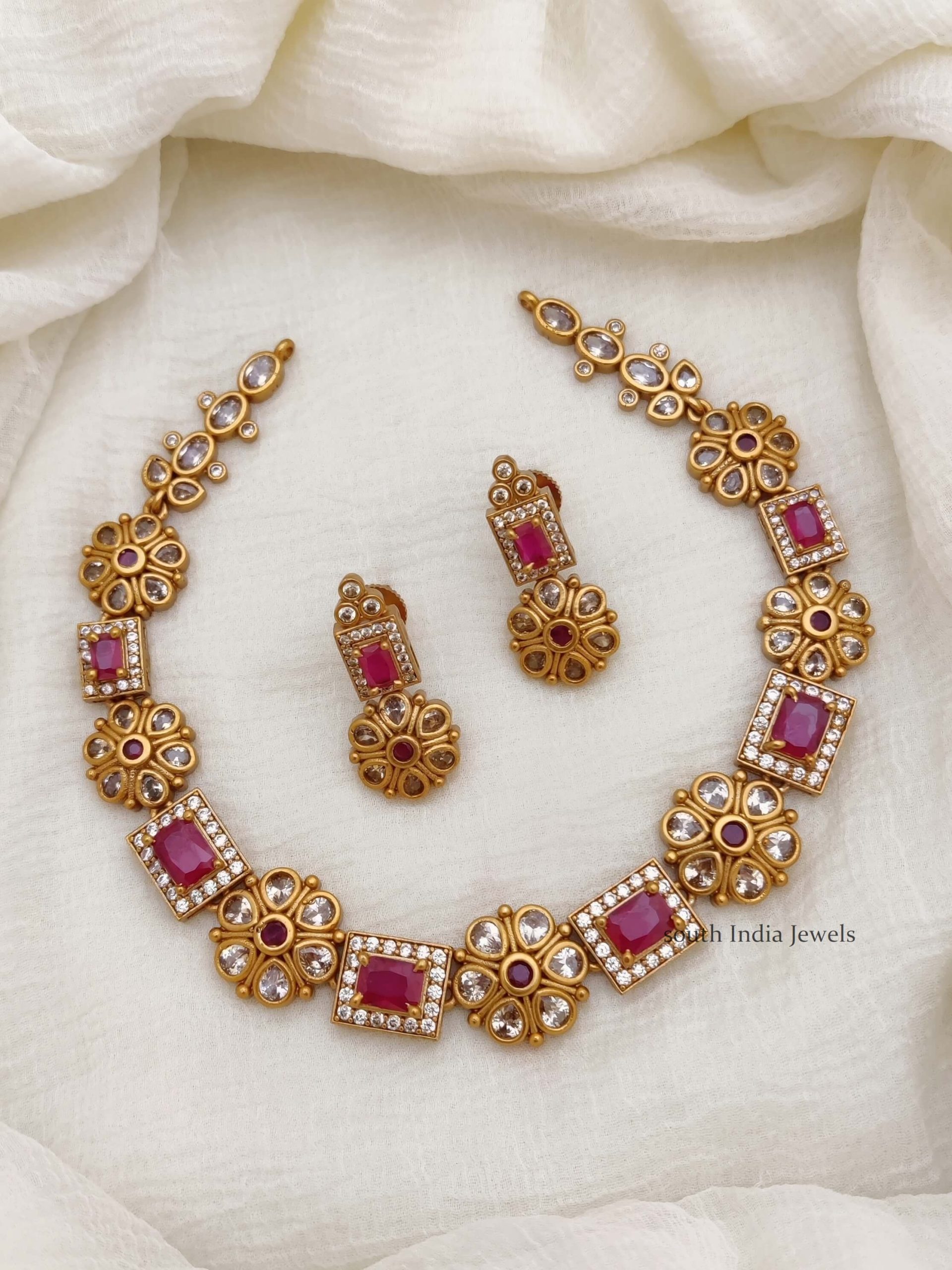 Imitation Gold Necklace | South Indian Bridal Jewellery Designs