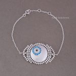 Unique Evil Eye White Bracelet