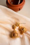 Antique Peacock Gold Jhumkas