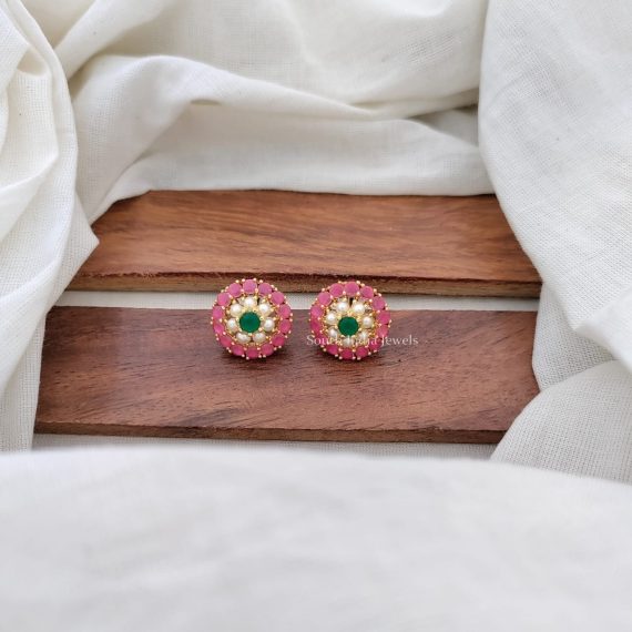 Attractive Emerald Stone Earrings