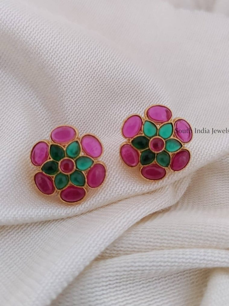 Beautiful Floral Design Earrings