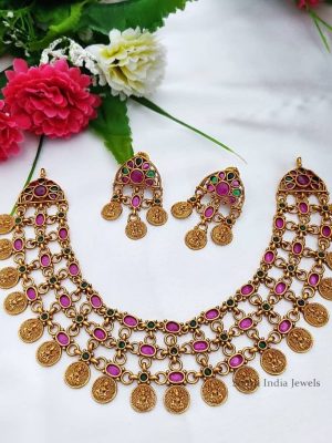 Beautiful Lakshmi Coin Necklace