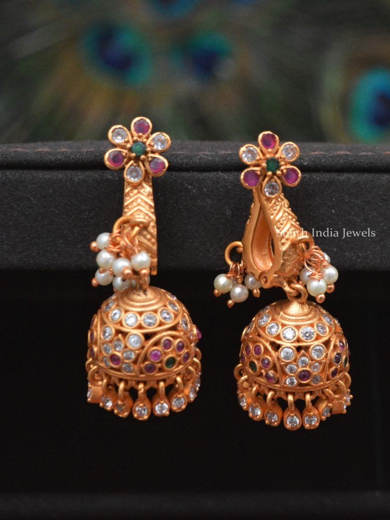 Beautiful Matte Finish Jhumkas