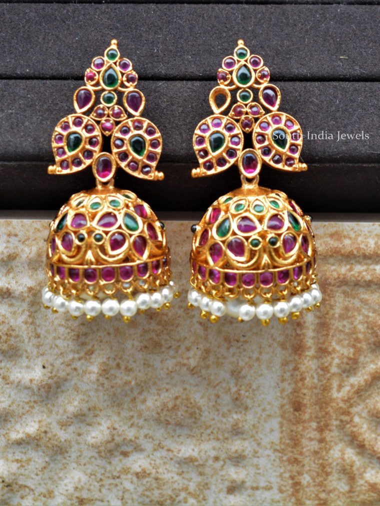 Classic Mango Gold Polish Jhumkas