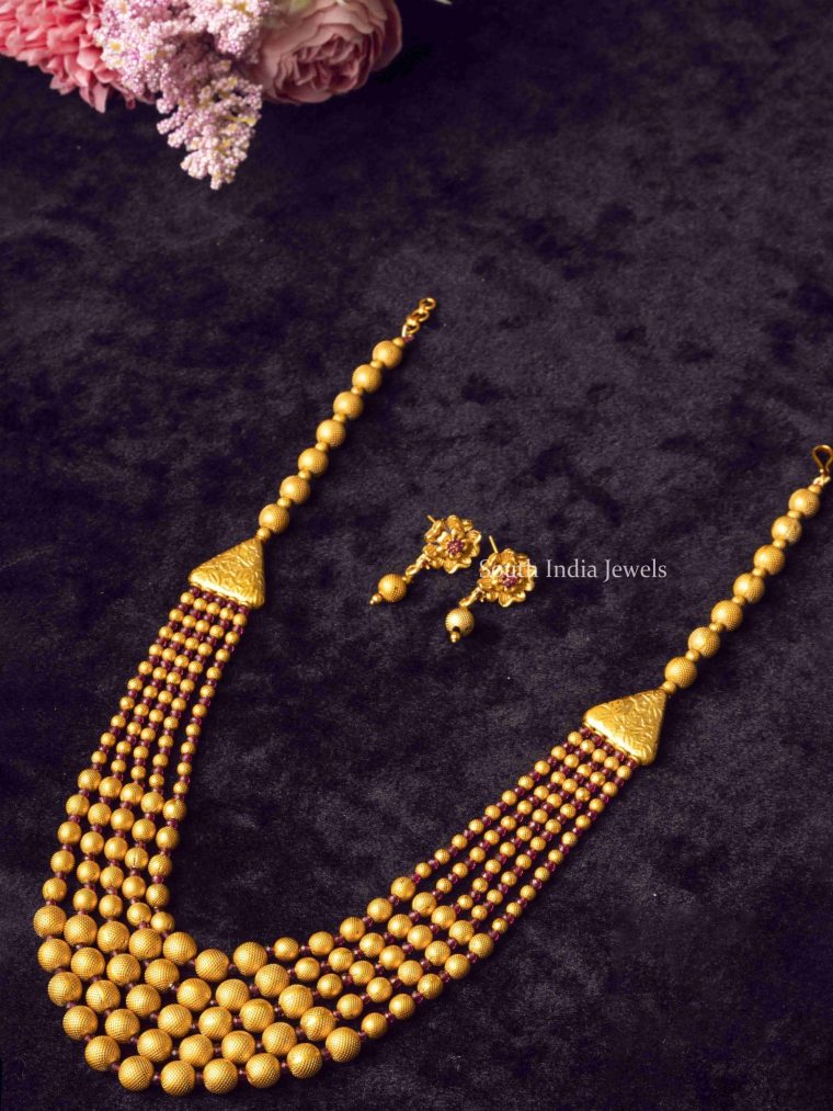 Buy Light Weight & Simple Haram Designs Online - South India Jewels