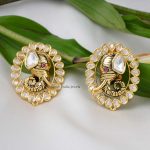 Cute Elephant Design Kundan Earring