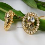 Cute Elephant Design Kundan Earring