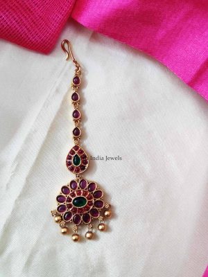 Floral Design Kemp Maang Tikka (2)