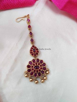 Floral Design Kemp Maang Tikka (3)