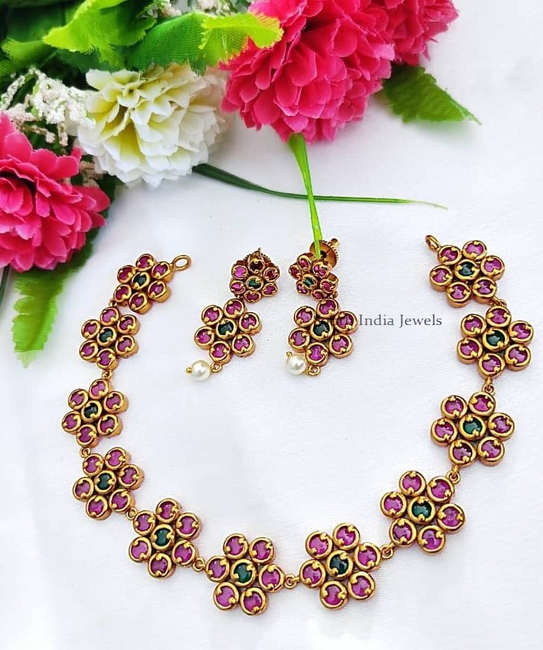 Floral Design Kemp Necklace