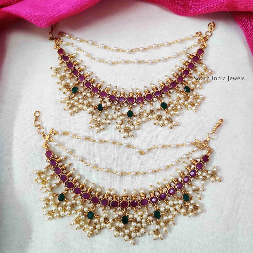 Multi Stone Mattal | Bridal Collection - South India Jewels