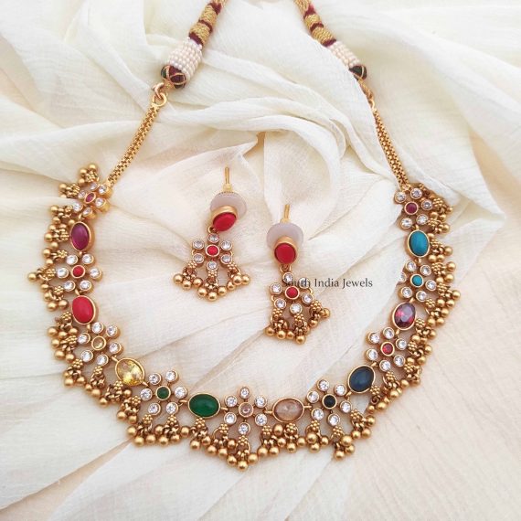 Gorgeous Navarathna Loreal Necklace (2)