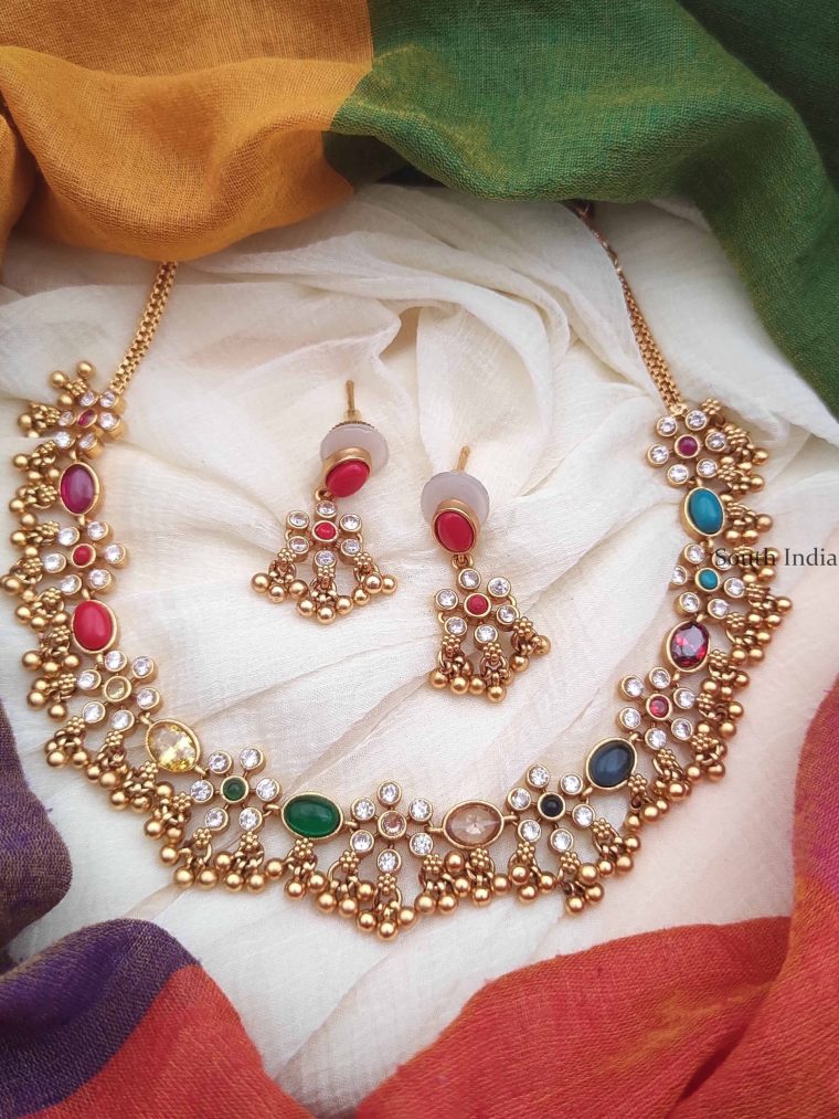 Gorgeous Navarathna Loreal Necklace