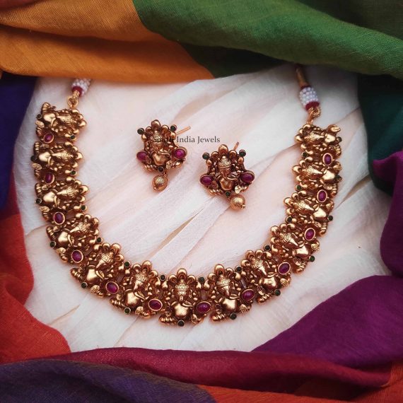 Imitation Ganesh Design Necklace (3)