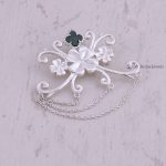 Leaf Clover Design Brooch