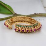 Pretty Ruby Emerald Kada Bangle (2)