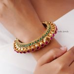 Pretty Ruby Emerald Kada Bangle (2)