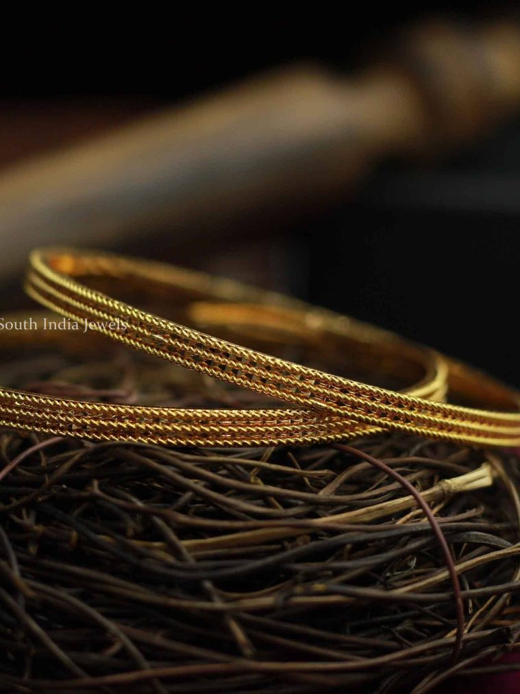 Simple Gold Tone Bangles