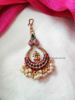 Simple Short Lakshmi Maang Tikka