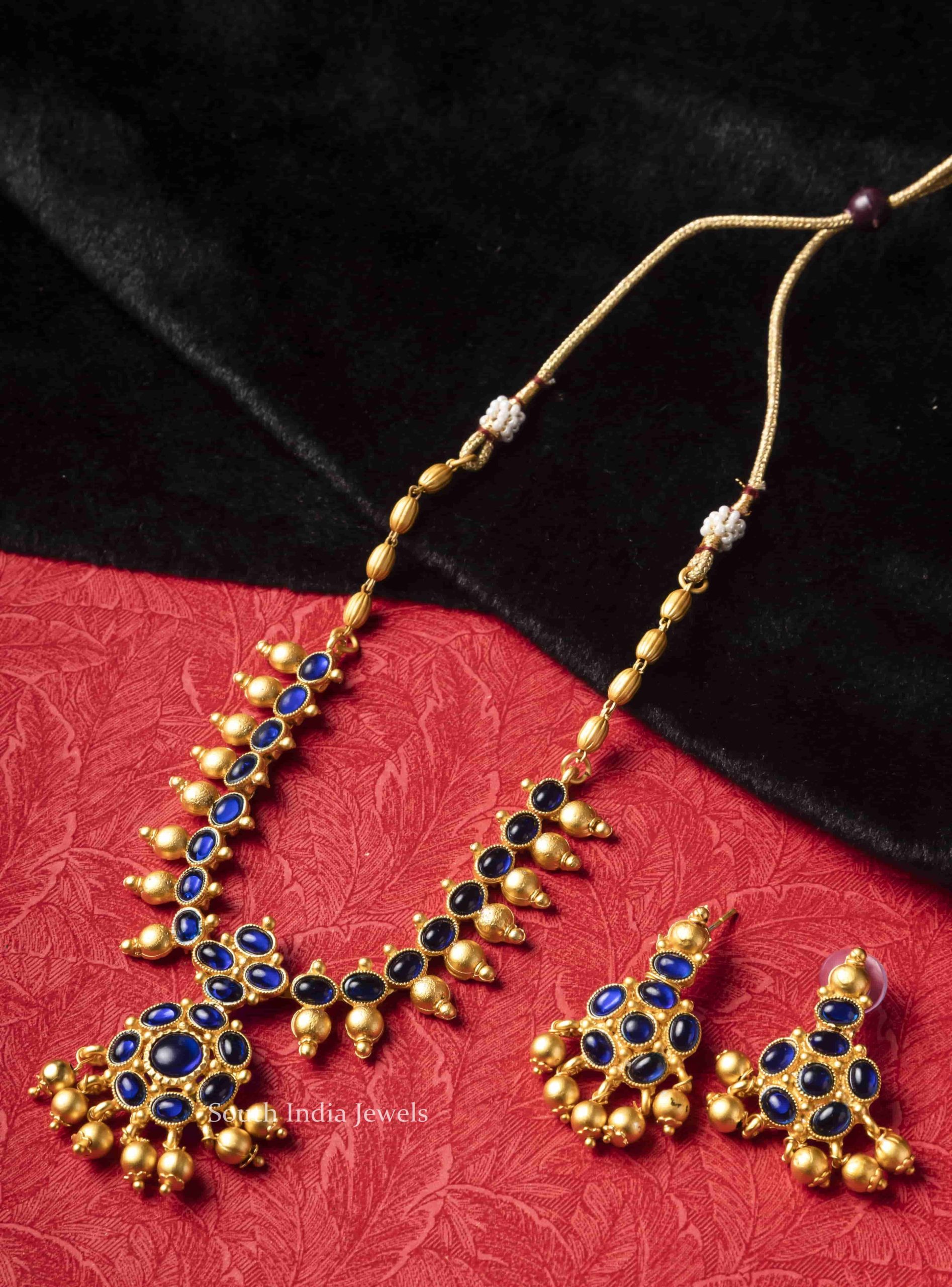 Stunning Blue Kemp Stone Necklace
