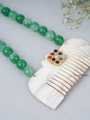 Stunning Navarathna Onyx Necklac