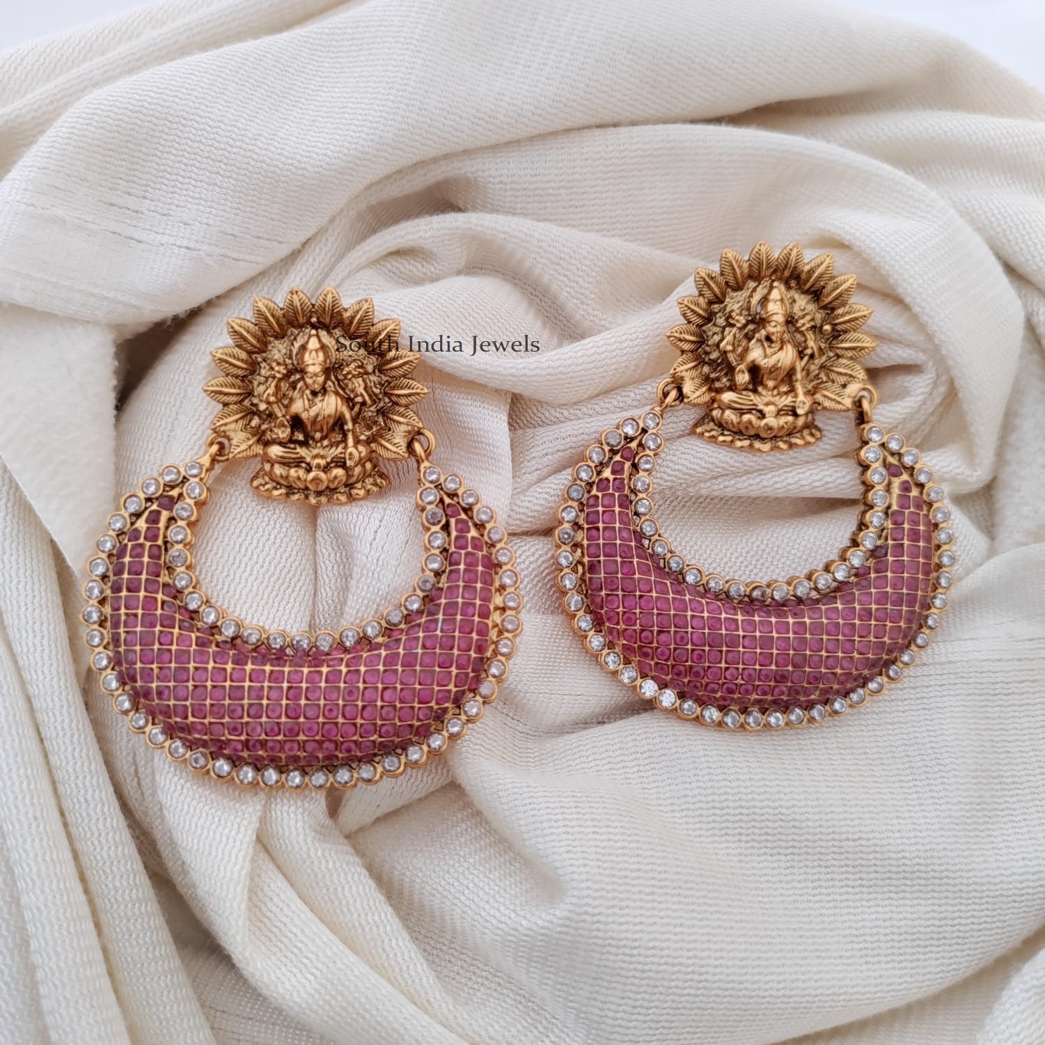 Stunning Ram Leela Ruby Earrings