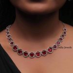 Stunning Ruby White Stones Necklace (4)