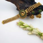 Trendy Peacock Design Choker Set