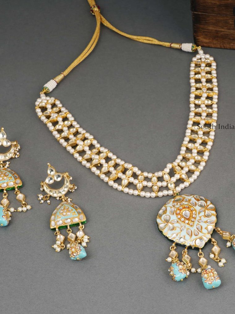 Turquoise Kundan Wedding Necklace (3)